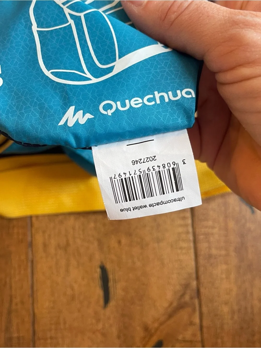 Quechua Ultra Compact Packable Travel Crossbody Bag 15L Zipper Lightweight